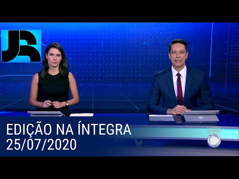 Jornal da Record — cortina do abraço no Dia dos Avós